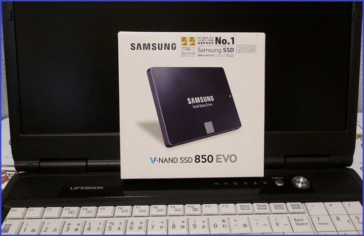 富士通 LIFEBOOK A550/B ハードディスクをSSDに交換（換装）